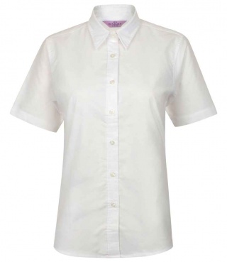 Henbury H516 Ladies Short Sleeve Classic Oxford Shirt